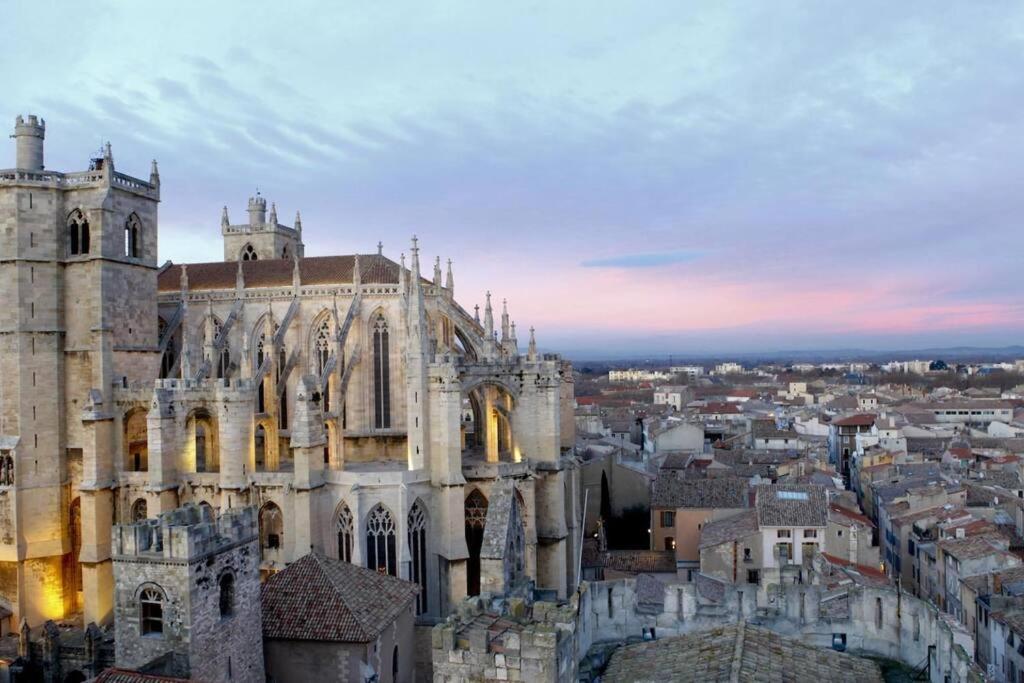 Le St Just : Hypercentre, Vue Imprenable Sur La Cathedrale Apartment Narbonne Bagian luar foto